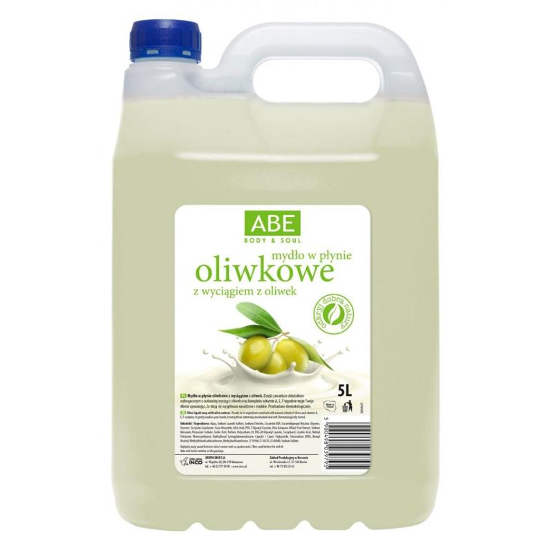 Mydło w płynie ABE, 5l, oliwka