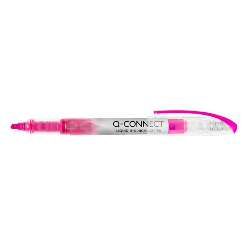 Zakreślacz Q-CONNECT różowy, 1–4 mm, 1 szt.