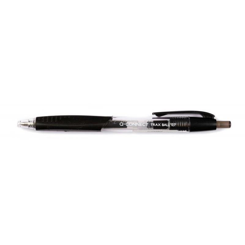 Długopis automatyczny Q-CONNECT Trax, 0,7mm, czarny