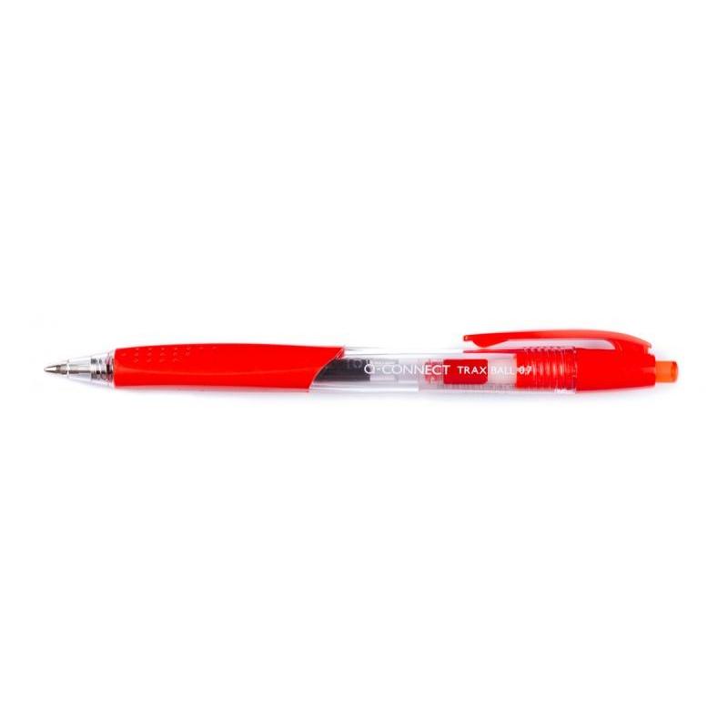 Długopis automatyczny Q-CONNECT Trax, 0,7mm, czerwony