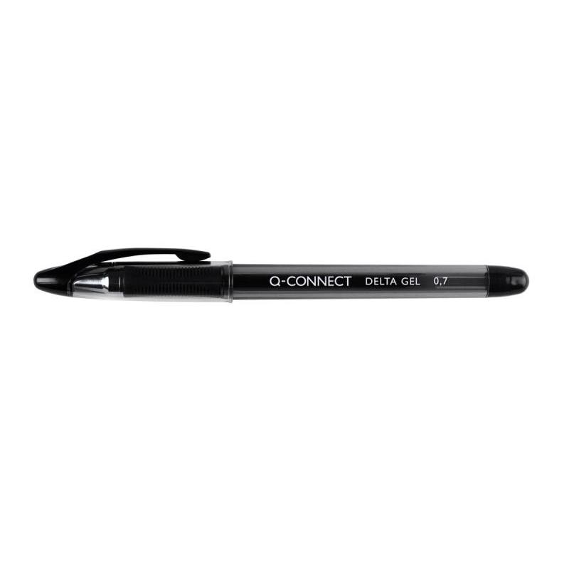 Długopis żelowy szybkoschnący Q-CONNECT, 0,7mm, czarny