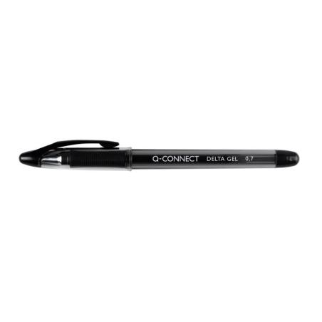 Długopis żelowy szybkoschnący Q-CONNECT, 0,7mm, czarny