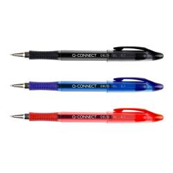 Długopis żelowy szybkoschnący Q-CONNECT, 0,7mm, czerwony