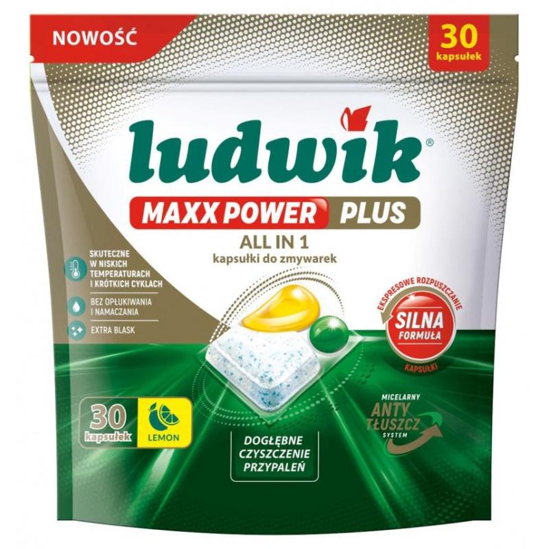 Kapsułki do zmywarek Maxx Power LUDWIK, 30 szt., lemon