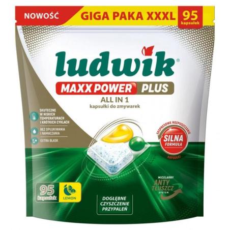 Kapsułki do zmywarek Maxx Power LUDWIK, 95 szt., lemon