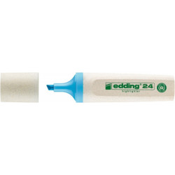 Zakreślacz e-24 EDDING ecoline, 2-5mm, jasnoniebieskie, 10 szt.