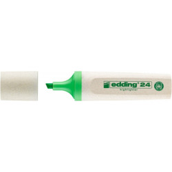 Zakreślacz e-24 EDDING ecoline, 2-5mm, jasnozielony, 10 szt.