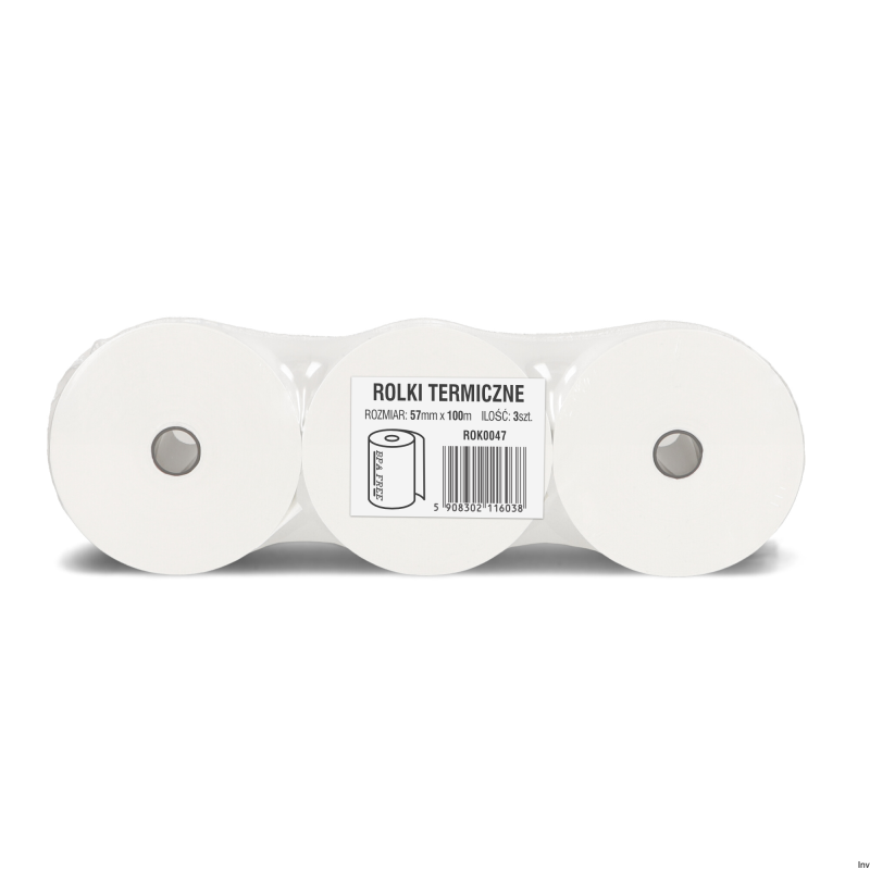 Rolki termiczne DOTTS 57x100m (3szt) BPA FREE