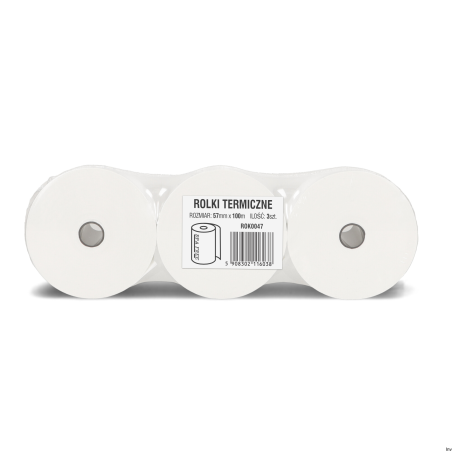 Rolki termiczne DOTTS 57x100m (3szt) BPA FREE
