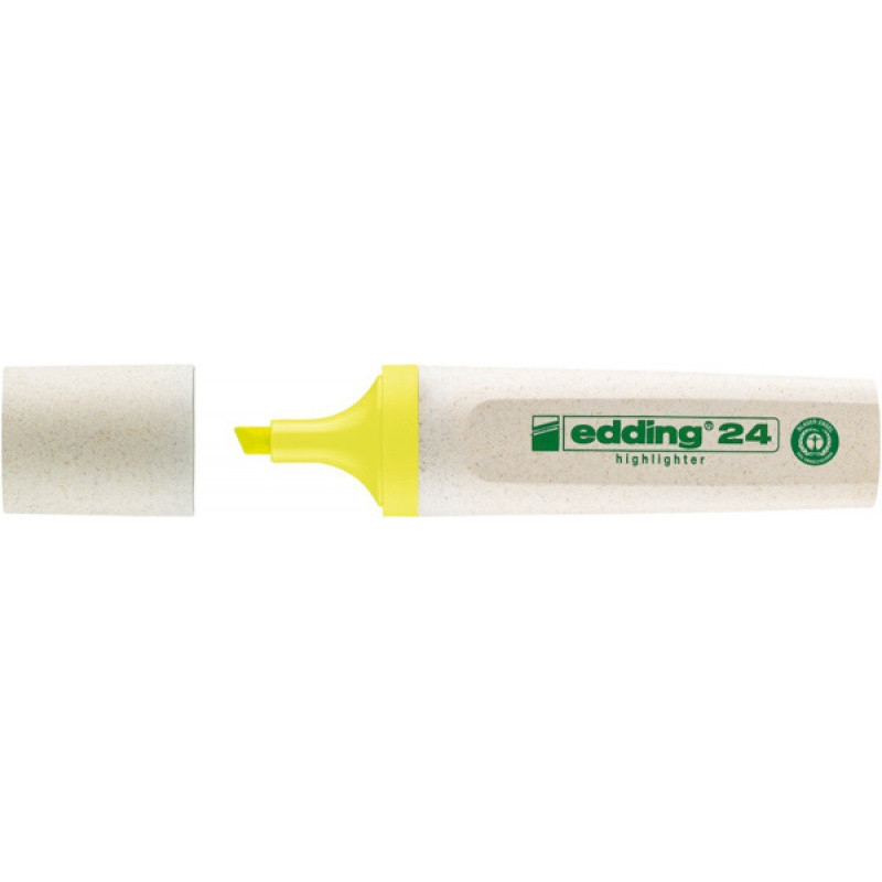 PAKIET Zakreślacz e-24 EDDING ecoline, 2-5mm, żółty