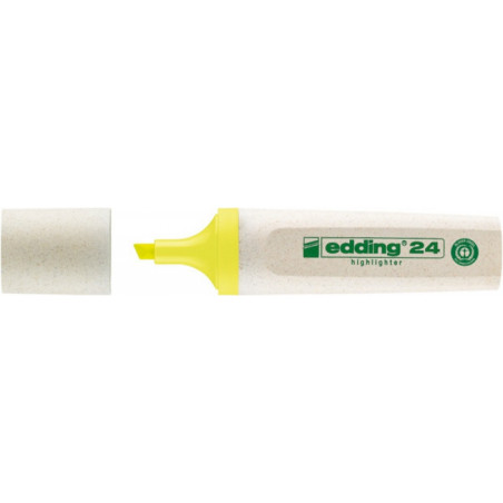 PAKIET Zakreślacz e-24 EDDING ecoline, 2-5mm, żółty