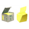Post-it 3M Ekologiczne karteczki samoprzylepne Z-Notes Żółte 76x76mm, 16 bloczków po 100 sztuk