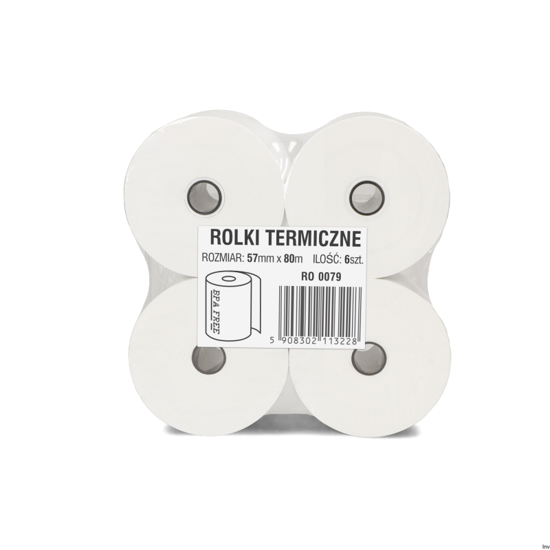 Rolki termiczne DOTTS 57x90m (4szt) BPA FREE