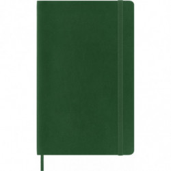 Notes MOLESKINE L (13x21cm) w linie, miękka oprawa, myrtle green, 192 strony, zielony