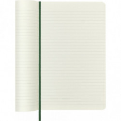 Notes MOLESKINE L (13x21cm) w linie, miękka oprawa, myrtle green, 192 strony, zielony