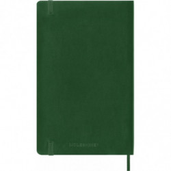 Notes MOLESKINE L (13x21cm) w linie, miękka oprawa, myrtle green, 192 strony, zielony