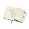 Notes MOLESKINE Classic P (9x14 cm) w linie, twarda oprawa, myrtle green, 192 strony, zielony