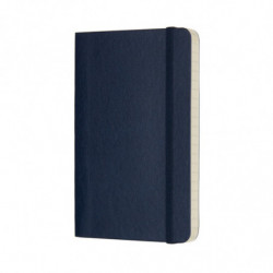 Notes MOLESKINE P (9x14cm) w linie, miękka oprawa, sapphire blue, 192 strony, niebieski