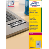 Etykiety znamionowe Avery Zweckform L6009-100 45,7x21,2 mm srebrne 100 arkuszy poliestrowe