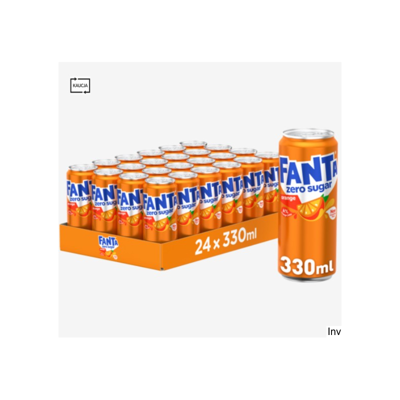 Napój FANTA ZERO 0.33L PUSZKA (24szt.) KAUCJA