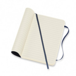 Notes MOLESKINE P (9x14cm) w linie, miękka oprawa, sapphire blue, 192 strony, niebieski