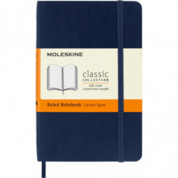 Notes MOLESKINE P (9x14cm) w linie, miękka oprawa, sapphire blue, 192 strony, niebieski