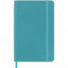 Notes MOLESKINE P (9x14 cm) w linie, miękka oprawa, reef blue, 192 strony, niebieski