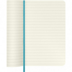 Notes MOLESKINE P (9x14 cm) w linie, miękka oprawa, reef blue, 192 strony, niebieski