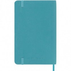 Notes MOLESKINE P (9x14 cm) w linie, miękka oprawa, reef blue, 192 strony, niebieski