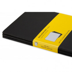 Zestaw 3 Zeszytów MOLESKINE Cahier Journals P (9x14cm) w kratkę, 64 strony, czarny