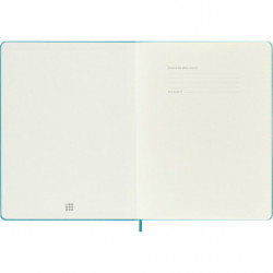 Notes MOLESKINE Classic XL (19x25 cm) w linie, twarda oprawa, reef blue, 192 strony, niebieski