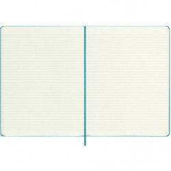 Notes MOLESKINE Classic XL (19x25 cm) w linie, twarda oprawa, reef blue, 192 strony, niebieski