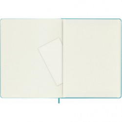Notes MOLESKINE Classic XL (19x25 cm) w linie, twarda oprawa, reef blue, 192 strony, niebieski