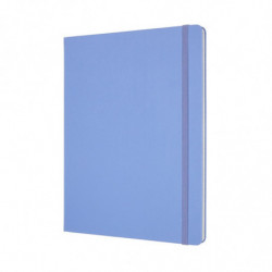 Notes MOLESKINE Classic XL (19x25 cm) w linie, twarda oprawa, hydrangea blue, 192 strony, niebieski