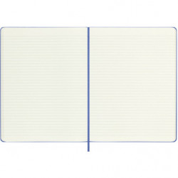 Notes MOLESKINE Classic XL (19x25 cm) w linie, twarda oprawa, hydrangea blue, 192 strony, niebieski