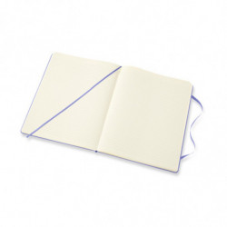 Notes MOLESKINE Classic XL (19x25 cm) w linie, twarda oprawa, hydrangea blue, 192 strony, niebieski