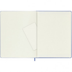 Notes MOLESKINE Classic XL (19x25 cm) w linie, twarda oprawa, hydrangea blue, 192 strony, niebieski