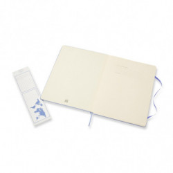 Notes MOLESKINE Classic XL (19x25 cm) w linie, twarda oprawa, hydrangea blue, 192 strony, niebieski
