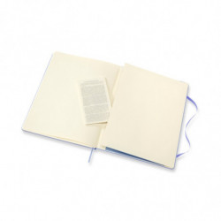 Notes MOLESKINE Classic XL (19x25 cm) w linie, twarda oprawa, hydrangea blue, 192 strony, niebieski