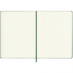 Notes MOLESKINE Classic XL (19x25cm) gładki, twarda oprawa, myrtle green, 192 strony, zielony