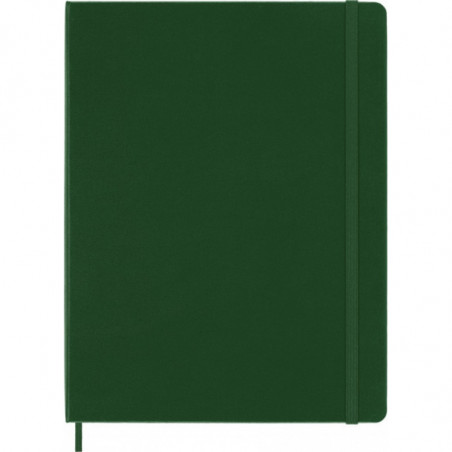 Notes MOLESKINE Classic XL (19x25cm) w kratkę, twarda oprawa, myrtle green, 192 strony, zielony