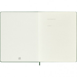 Notes MOLESKINE Classic XL (19x25cm) w kratkę, twarda oprawa, myrtle green, 192 strony, zielony