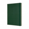 Notes MOLESKINE Classic XL (19x25cm) w kratkę, twarda oprawa, myrtle green, 192 strony, zielony