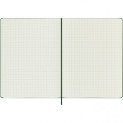 Notes MOLESKINE Classic XL (19x25cm) w kratkę, twarda oprawa, myrtle green, 192 strony, zielony