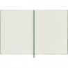 Notes MOLESKINE Classic XL (19x25cm) w kratkę, twarda oprawa, myrtle green, 192 strony, zielony