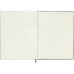 Notes MOLESKINE Classic XL (19x25cm) w kratkę, twarda oprawa, myrtle green, 192 strony, zielony