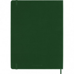 Notes MOLESKINE Classic XL (19x25cm) w linie, twarda oprawa, myrtle green, 192 strony, zielony