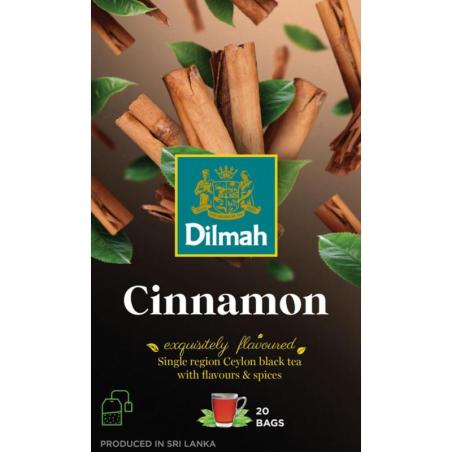 Herbata DILMAH, czarna, cynamon, 20 torebek