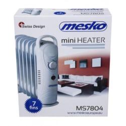 Grzejnik olejowy MESKO, 7 żeberek, 1500W, szary