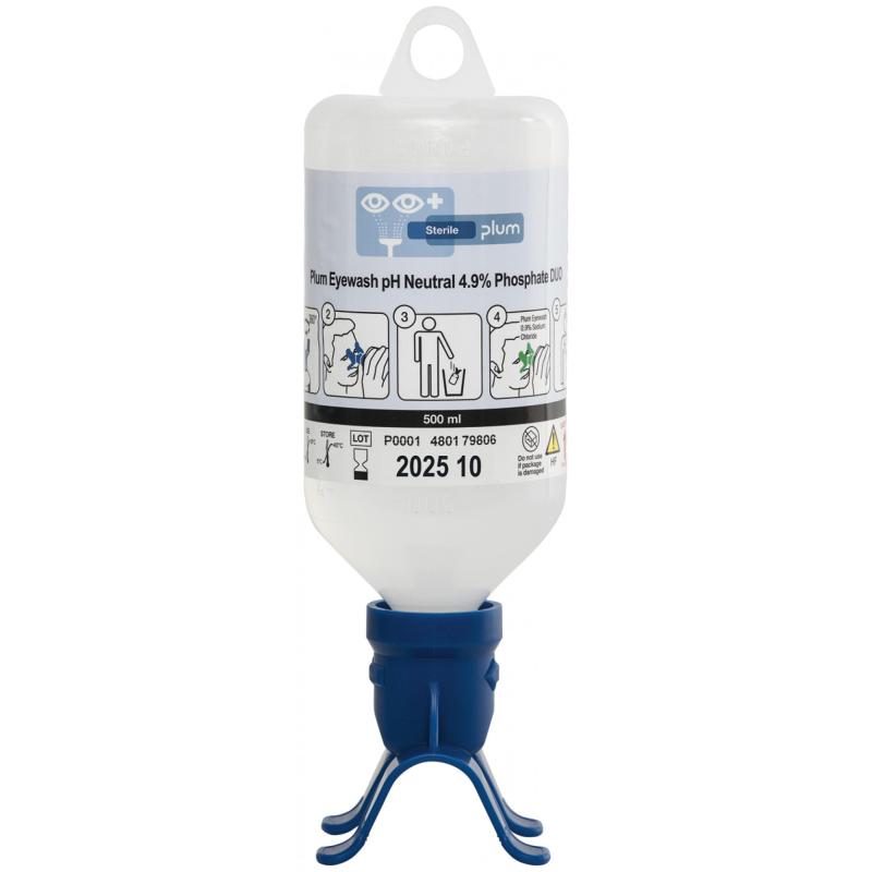 Płuczka do oczu i ran PLUM pH Neutral 4,9% Duo, 500ml